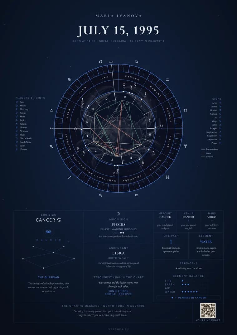 A poster in the “Cosmic” style, an example