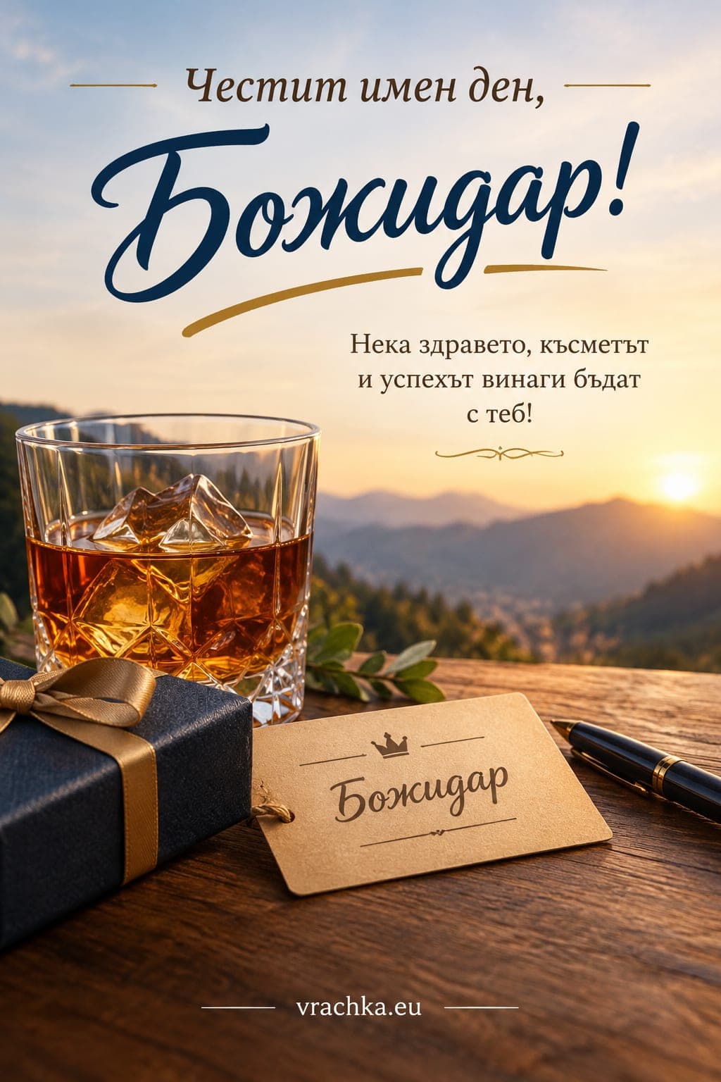 Картичка за имен ден на Божидар