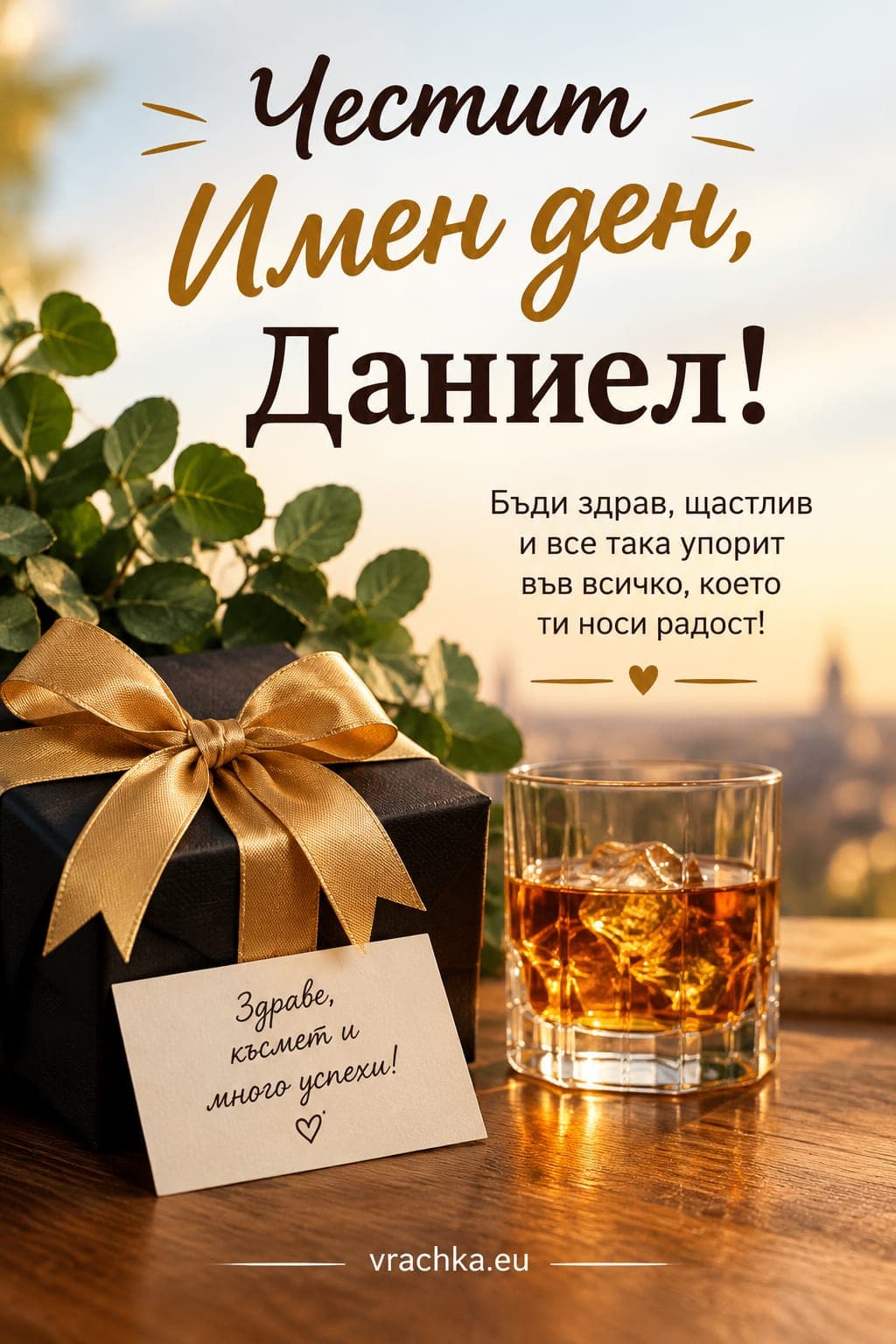 Картичка за имен ден на Даниел