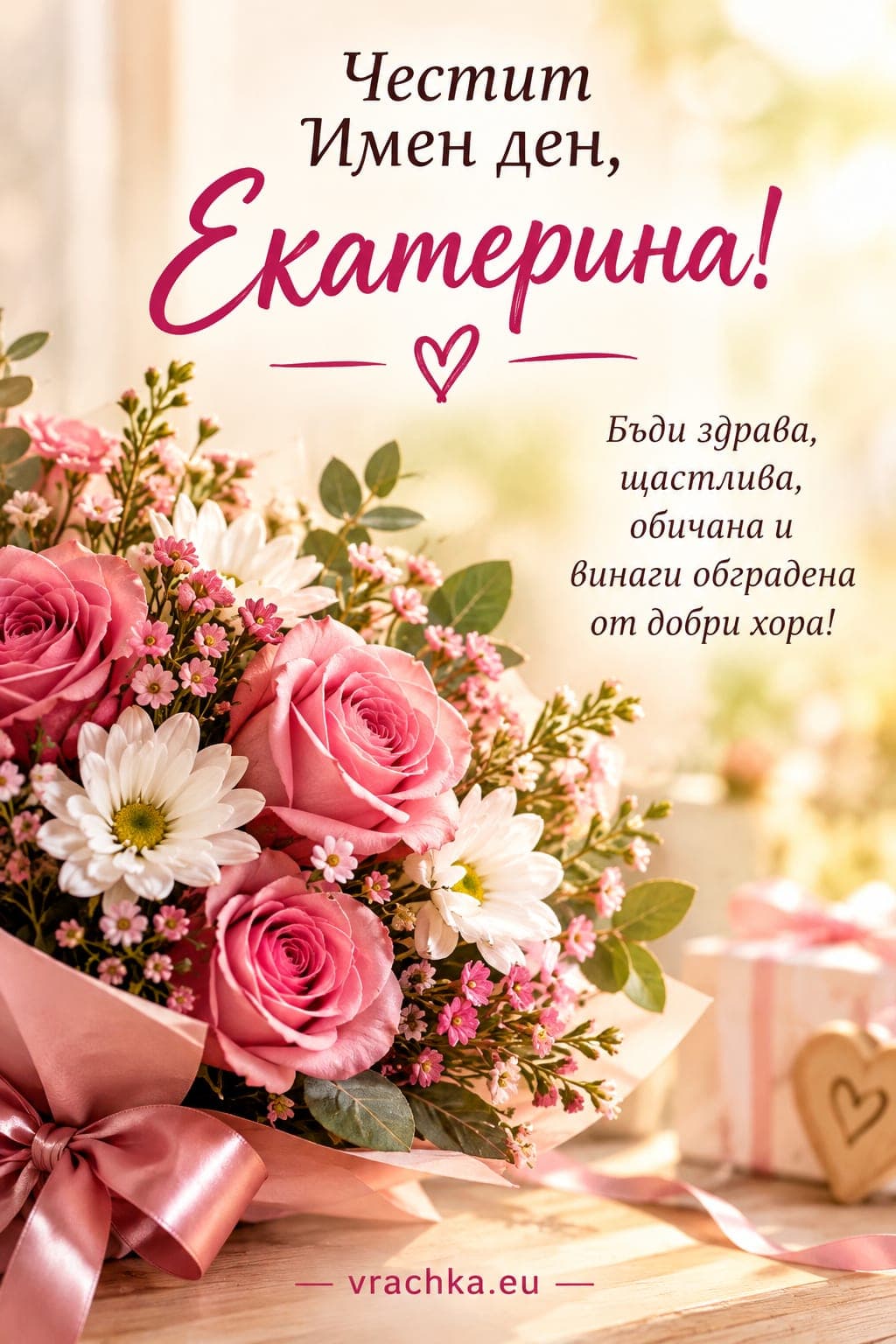 Картичка за имен ден на Екатерина