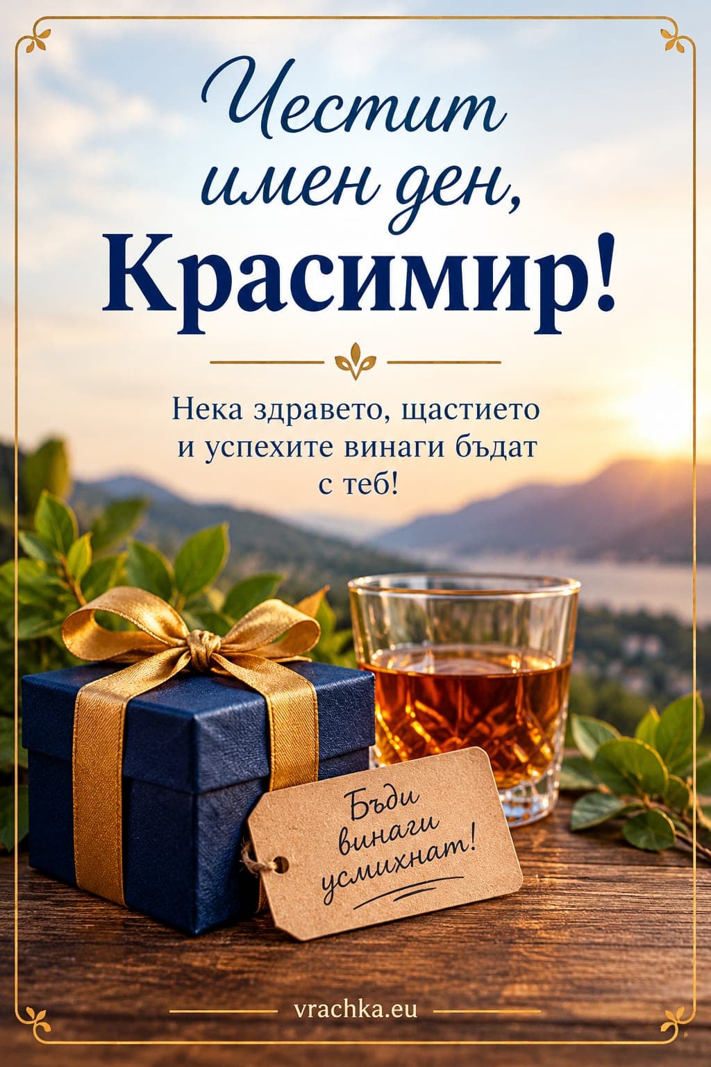 Картичка за имен ден на Красимир