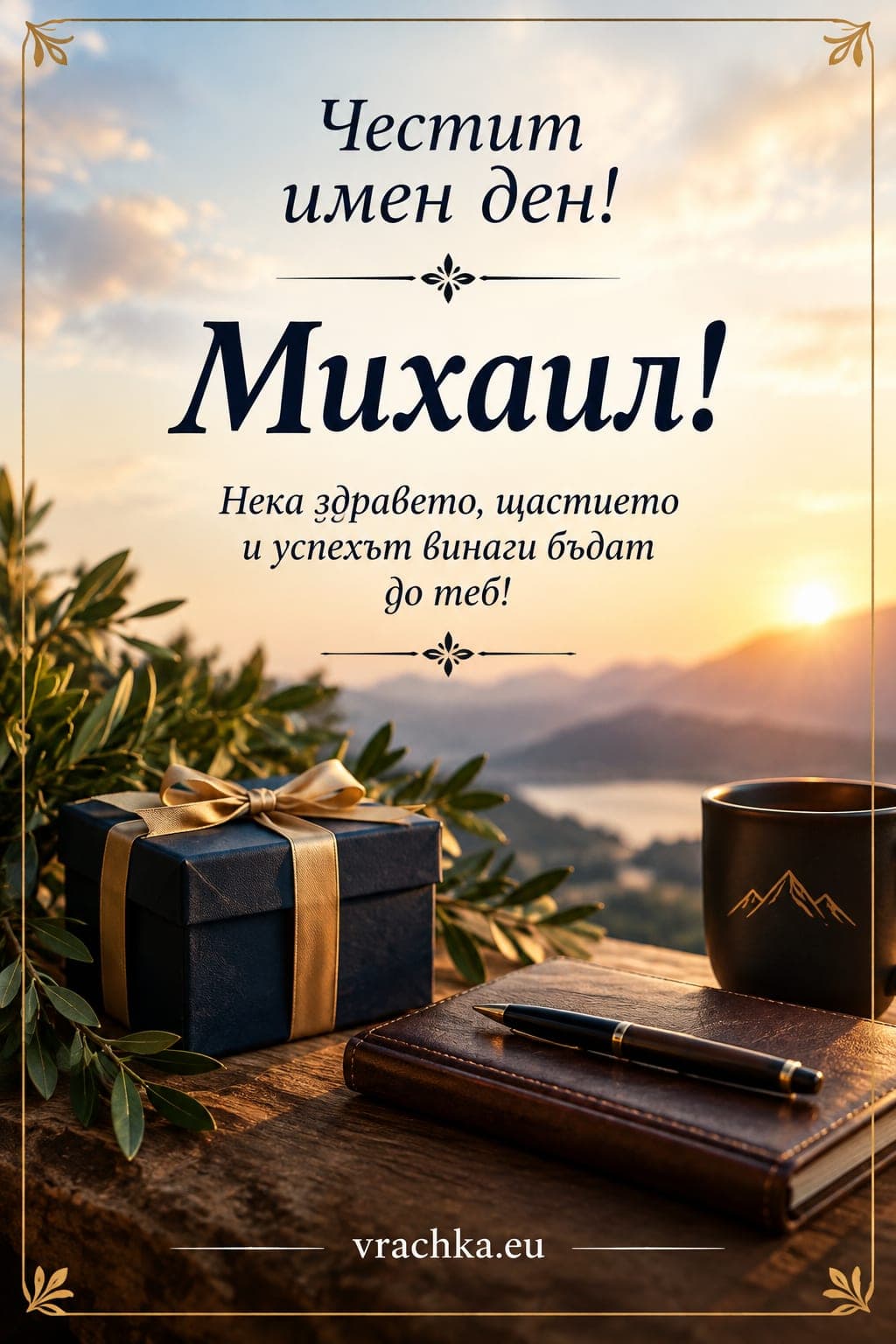 Картичка за имен ден на Михаил