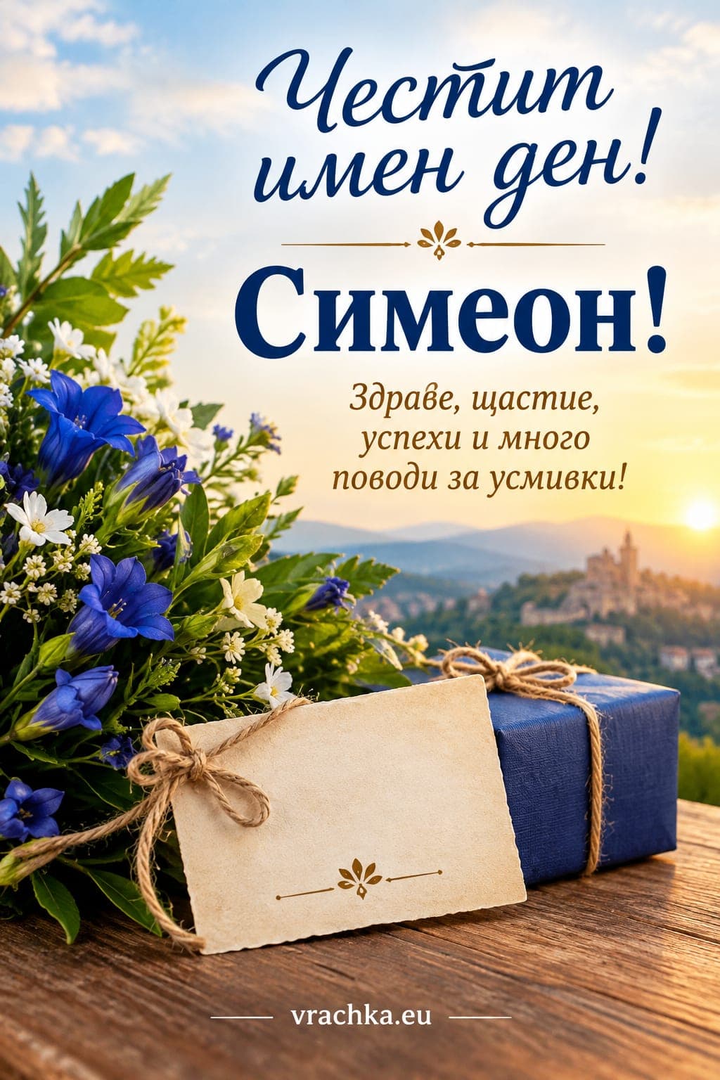 Картичка за имен ден на Симеон