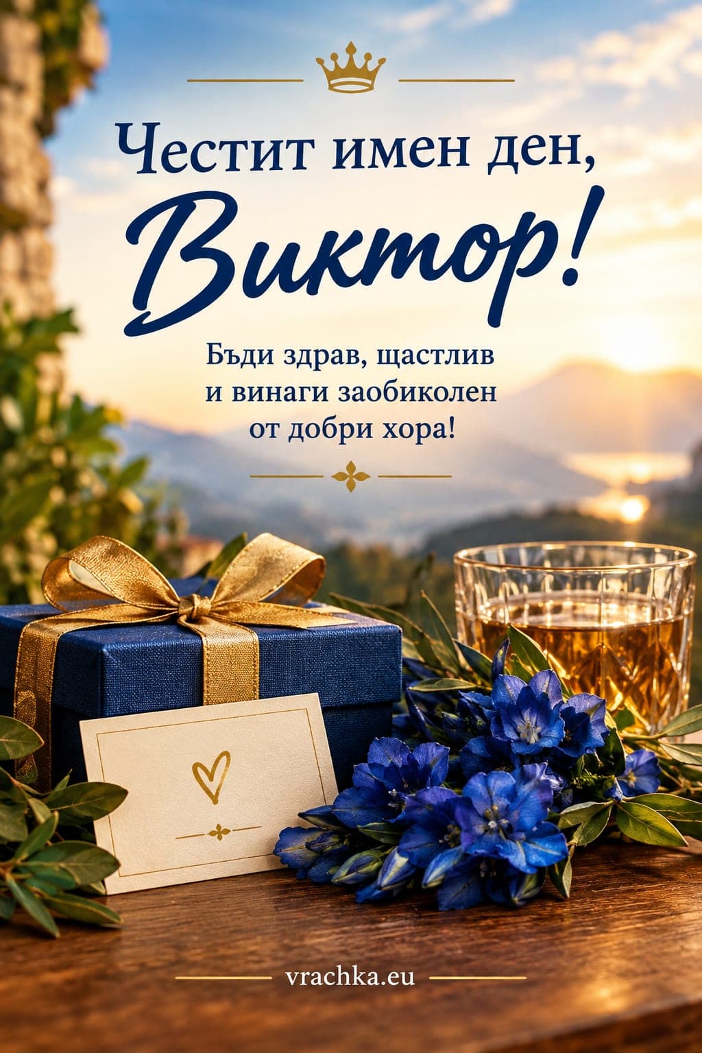 Картичка за имен ден на Виктор