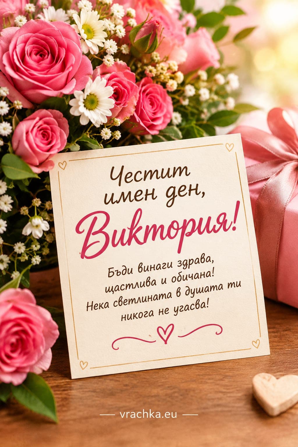 Картичка за имен ден на Виктория