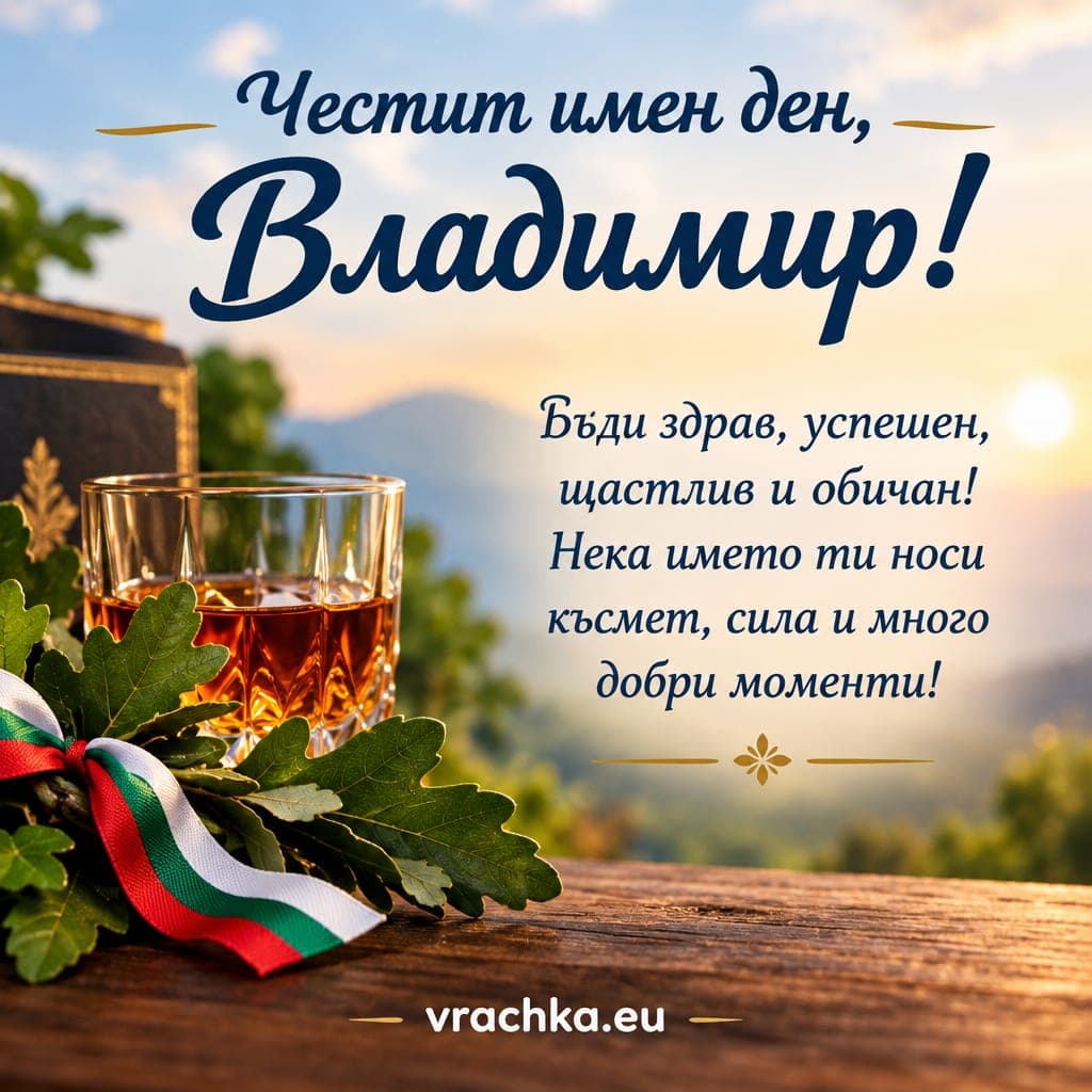 Картичка за имен ден на Владимир