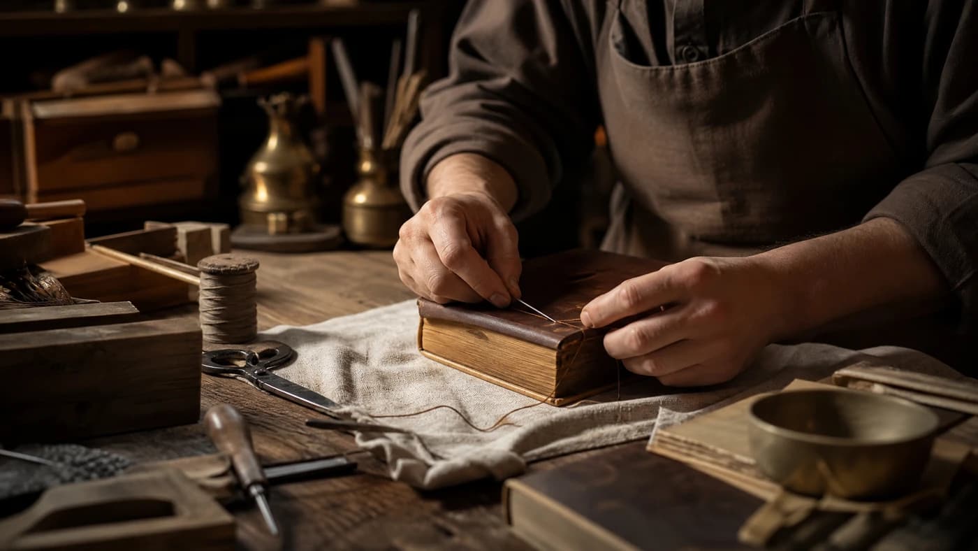 An orderly workshop with hand tools and an object being repaired