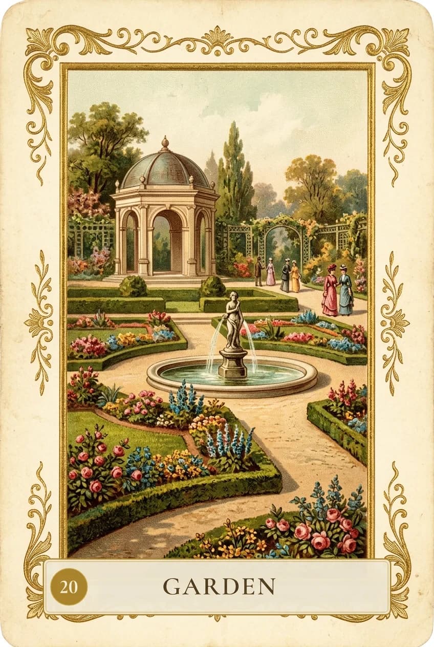 Lenormand card Garden