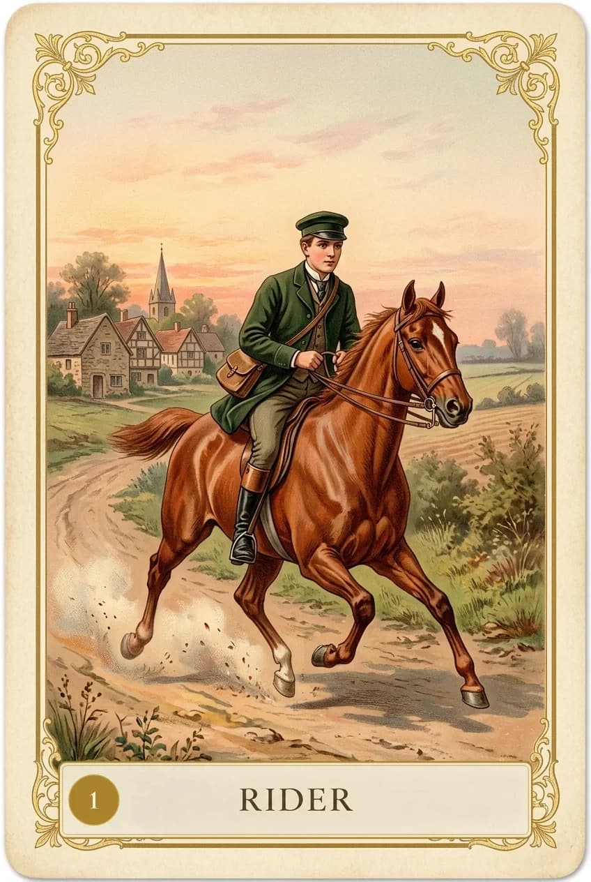Lenormand card Rider