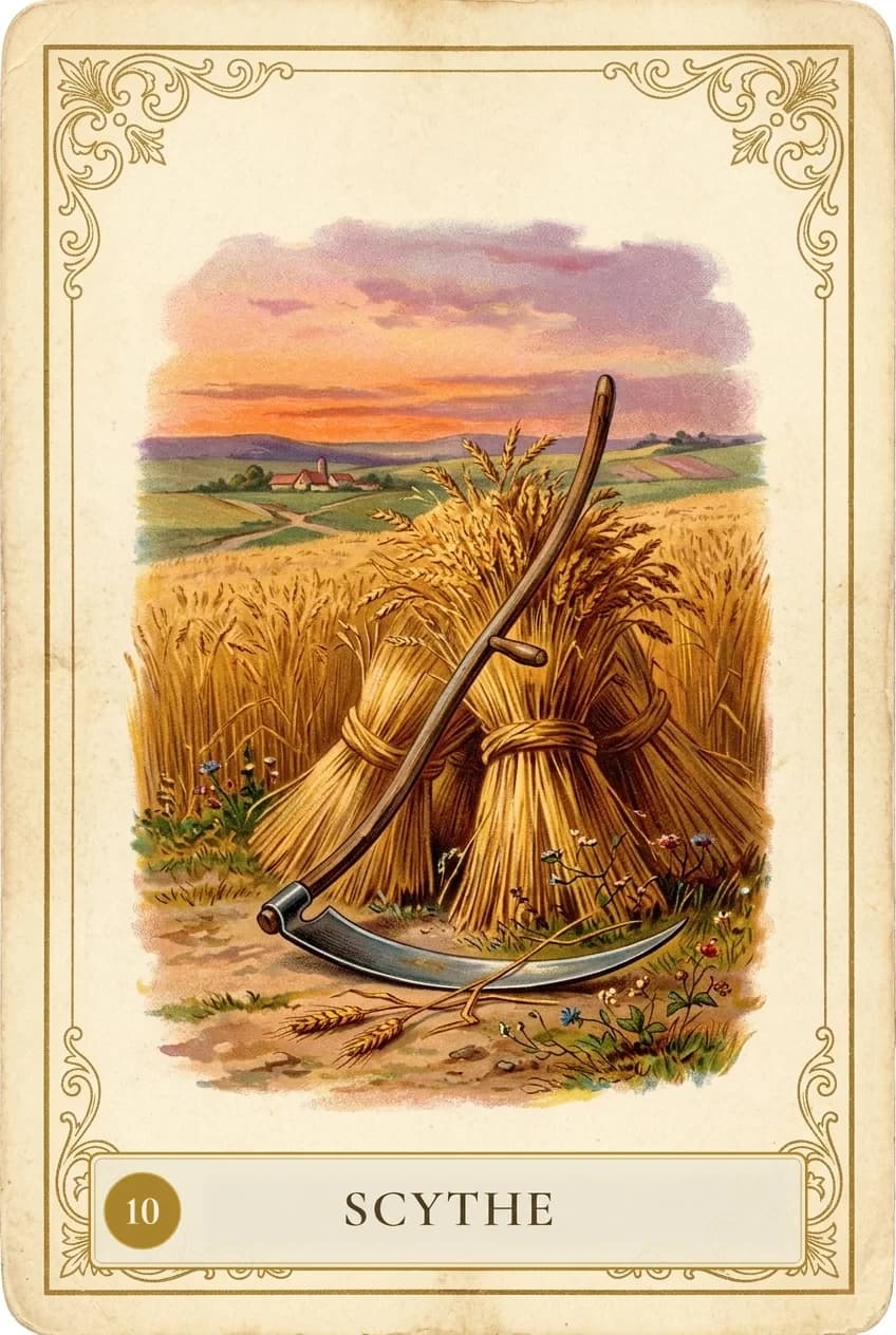 Lenormand card Scythe
