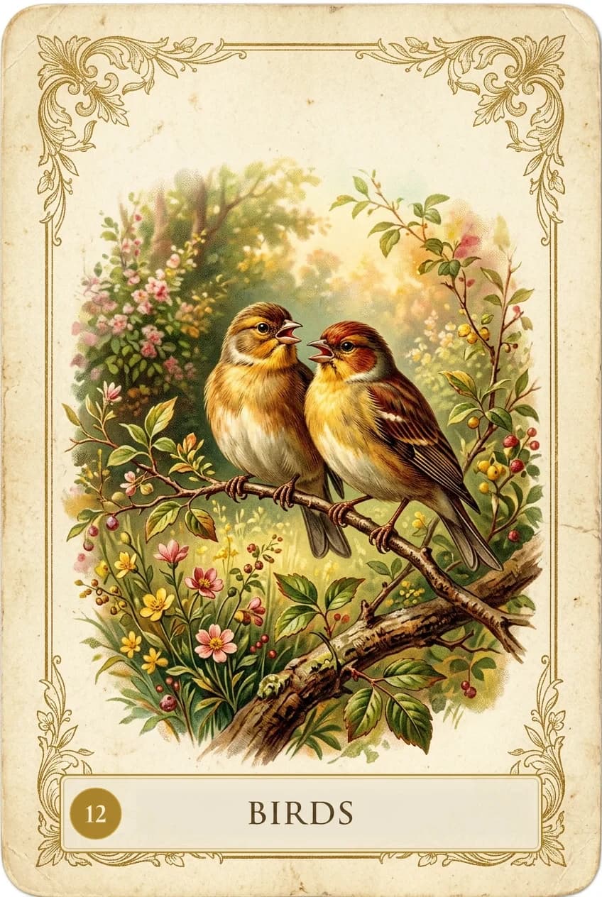 Lenormand card Birds