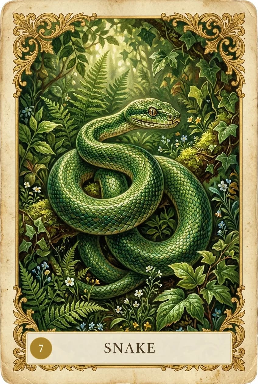 Lenormand card Snake