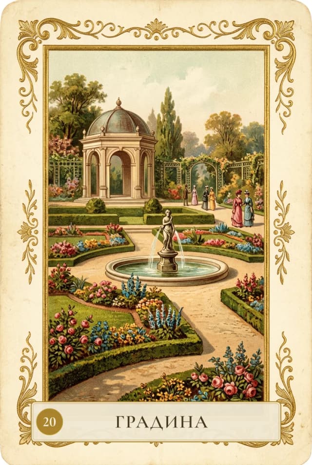 Lenormand card Garden