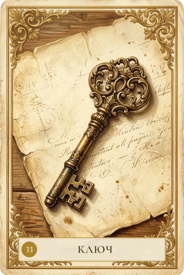 Lenormand card Key
