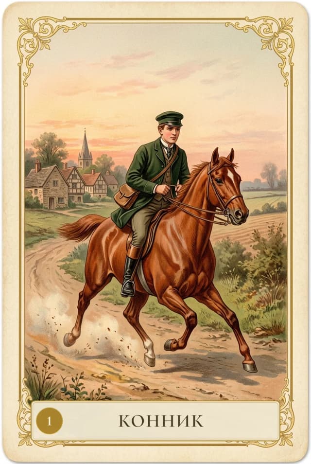 Lenormand card Rider