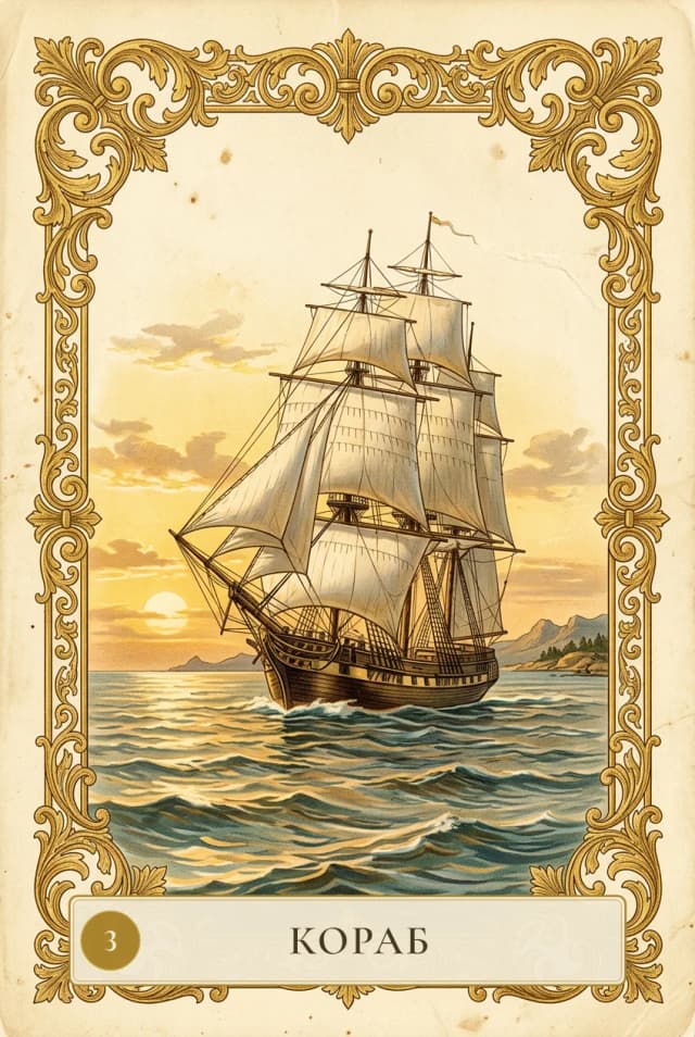 Lenormand card Ship