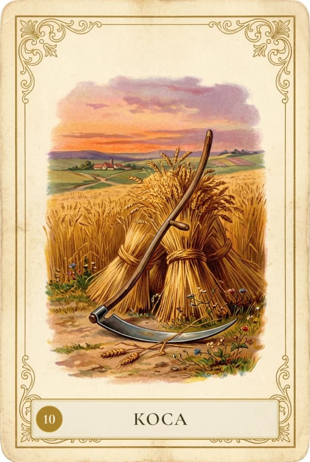 Lenormand card Scythe