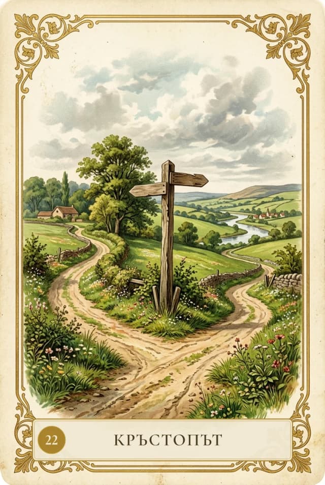 Lenormand card Crossroads