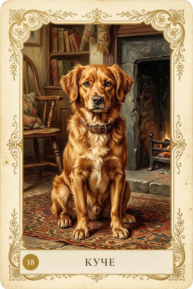 Lenormand card Dog