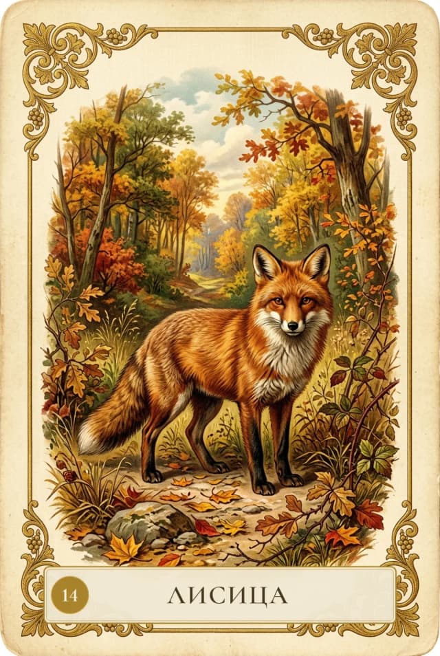 Lenormand card Fox