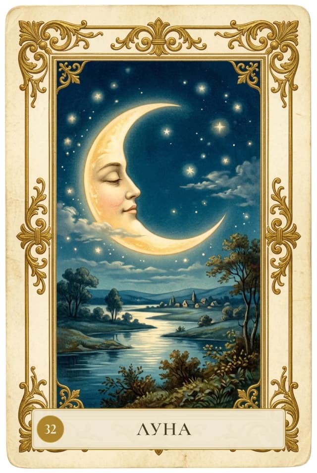 Lenormand card Moon