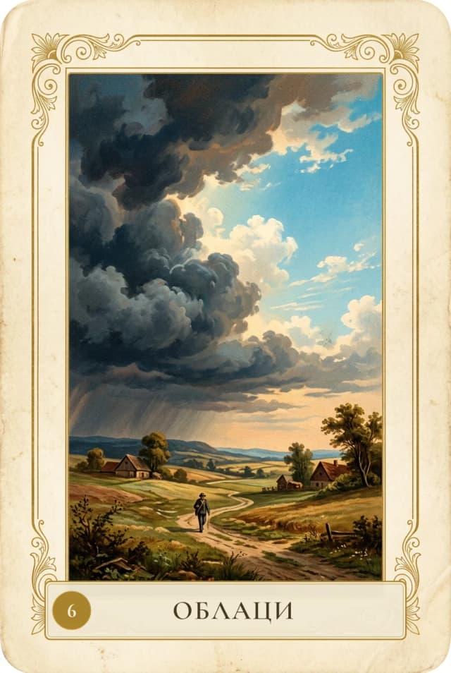 Lenormand card Clouds