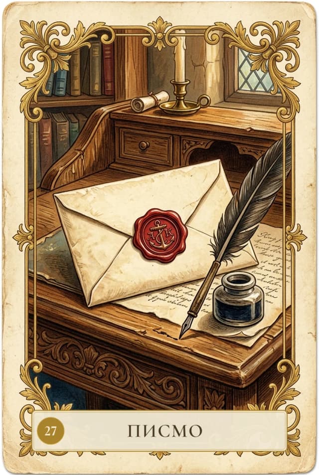 Lenormand card Letter