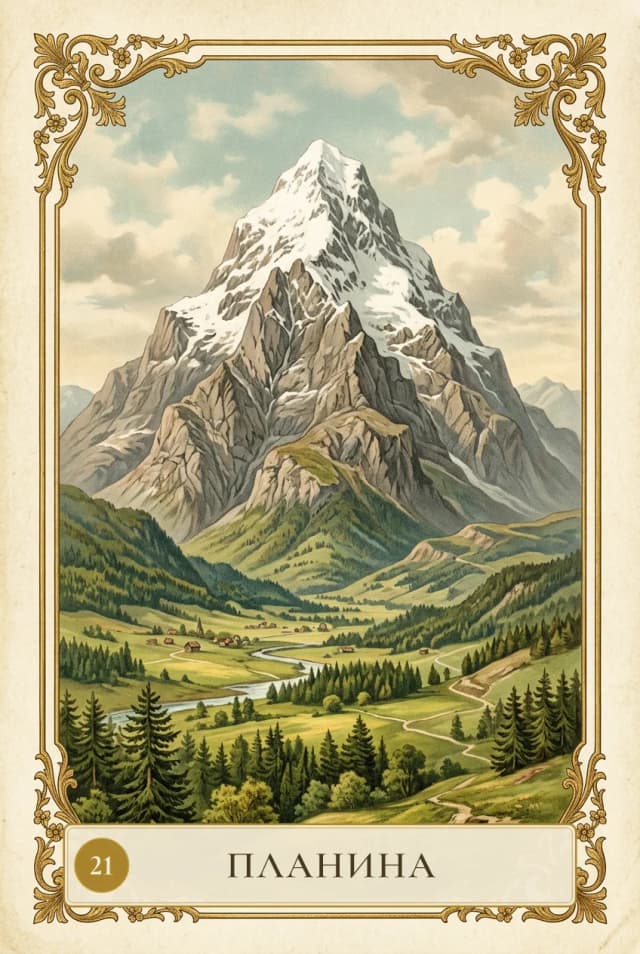 Lenormand card Mountain
