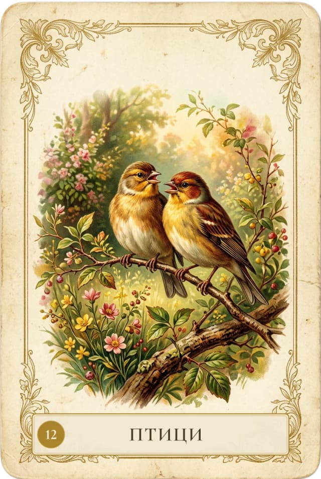 Lenormand card Birds