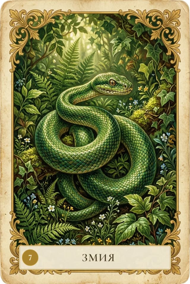 Lenormand card Snake