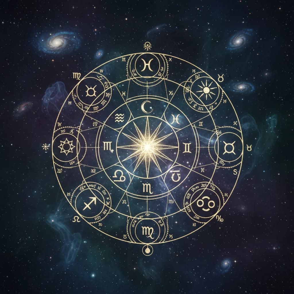 Glowing birth chart