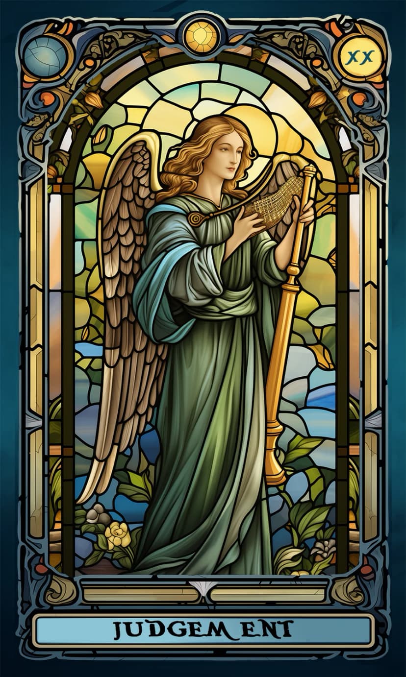 Изображение на карта таро Страшният съд