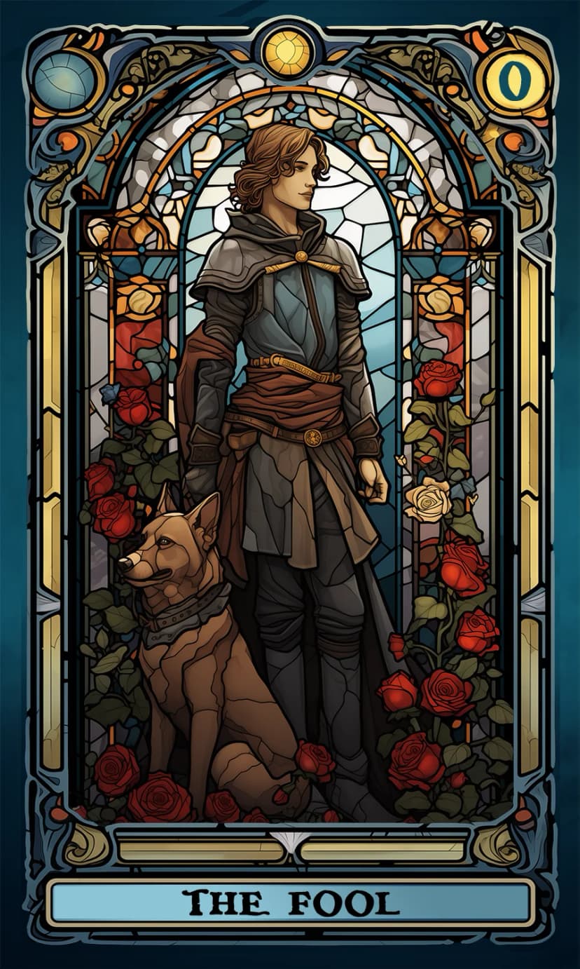 Изображение на карта таро Глупакът