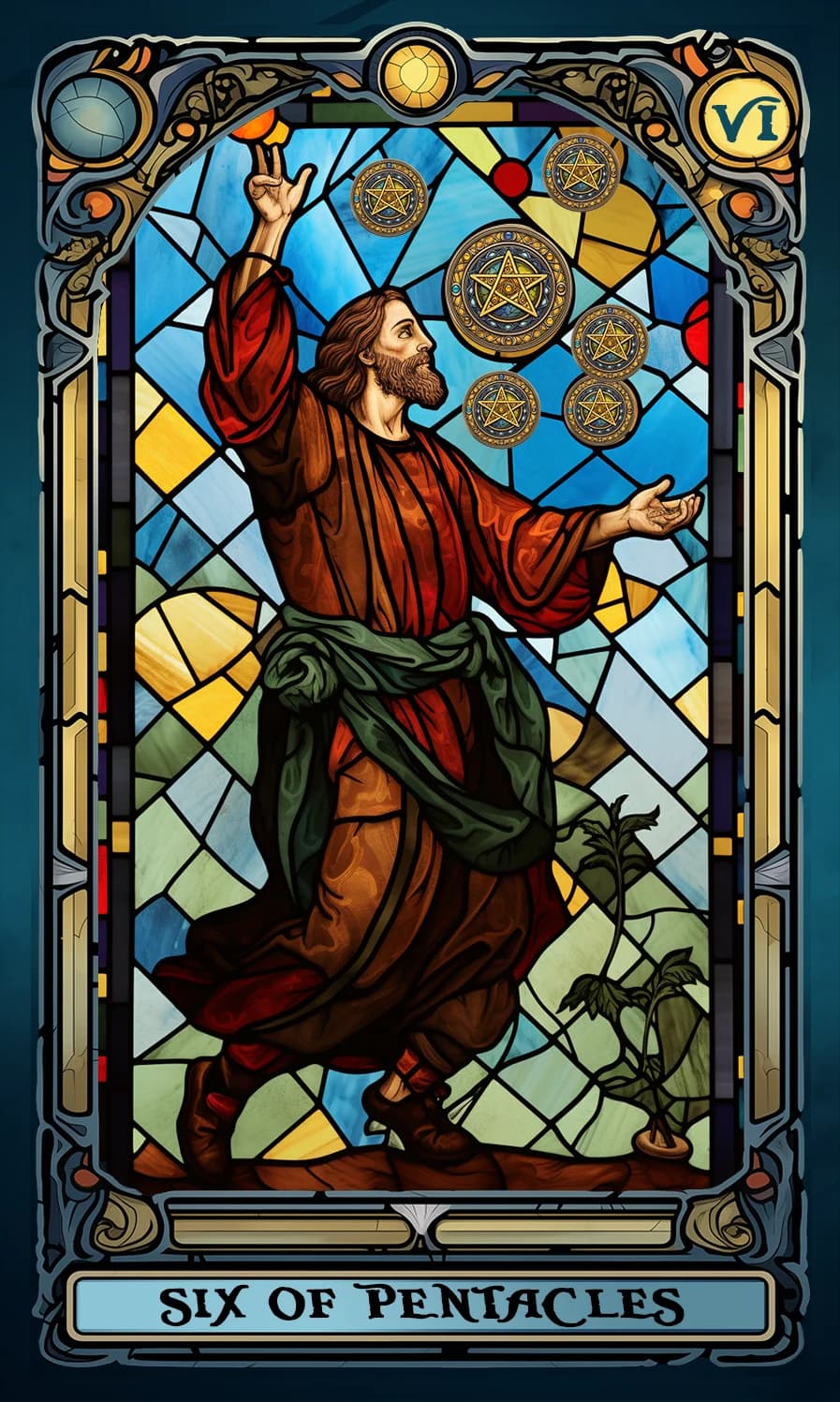 Шестица Пентакли