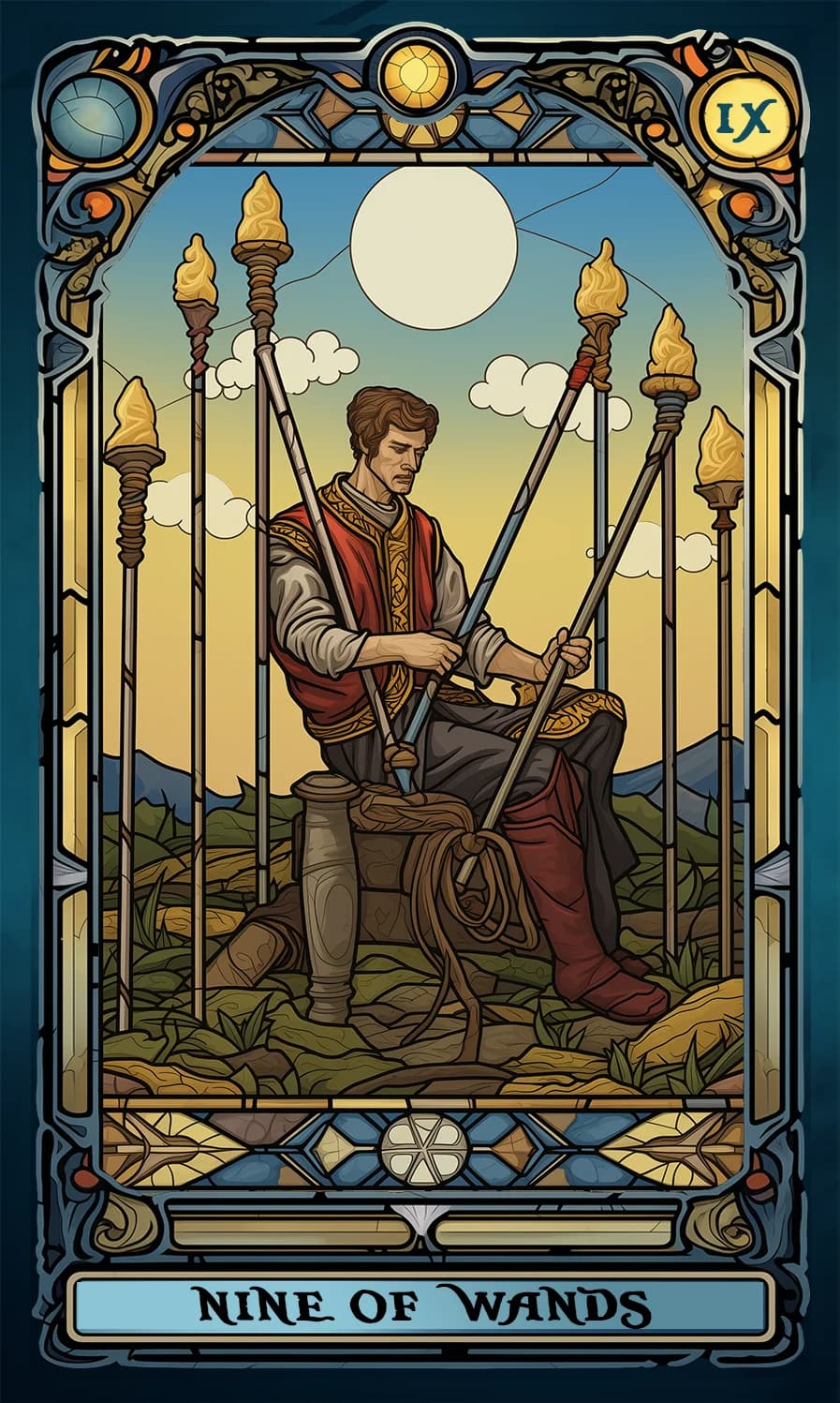 Деветка Жезли