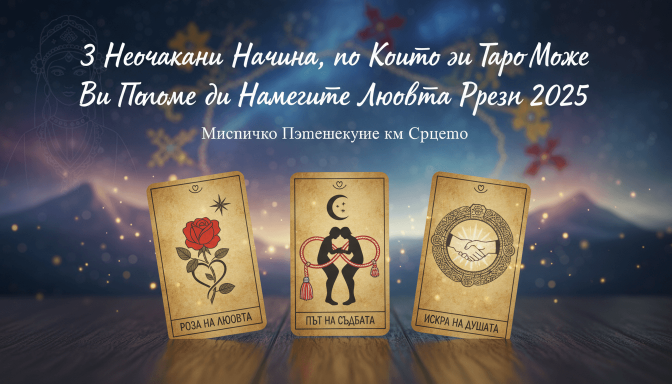 3 Неочаквани Начина да Намериш Любовта с Таро през 2025