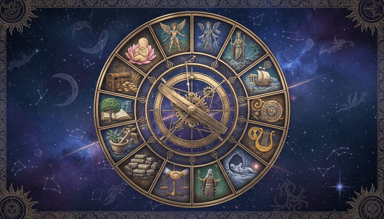 Домовете в наталната карта: Области на живота